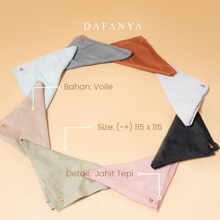 [BUNDLE - isi 5 Pcs] 𝐃𝐀𝐅𝐀𝐍𝐘𝐀 - Maserati Series Jilbab Motif Polos Kerudung Segi Empat Hijab Scarf bahan Voal Laser Cut