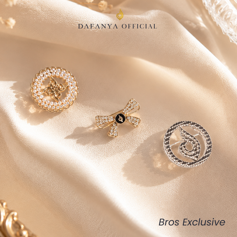 DAFANYA - Bros Brooch Hijab Exclusive Premium