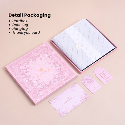 [BOX SAJA] DAFANYA - Exclusive Hard BOX KHAFIYA Motif Bunga Kotak