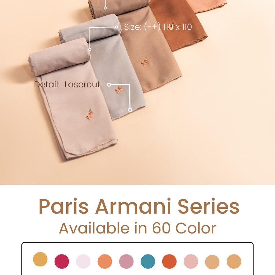 Dafanya Scarf - PAKET USAHA Paris Armani Jilbab Segi Empat isi 60pcs