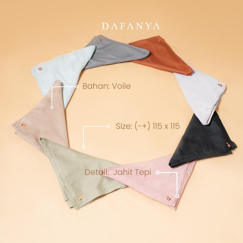 [BUNDLE - isi 5 Pcs] 𝐃𝐀𝐅𝐀𝐍𝐘𝐀 - Maserati Series Jilbab Motif Polos Kerudung Segi Empat Hijab Scarf bahan Voal Jahit Tepi