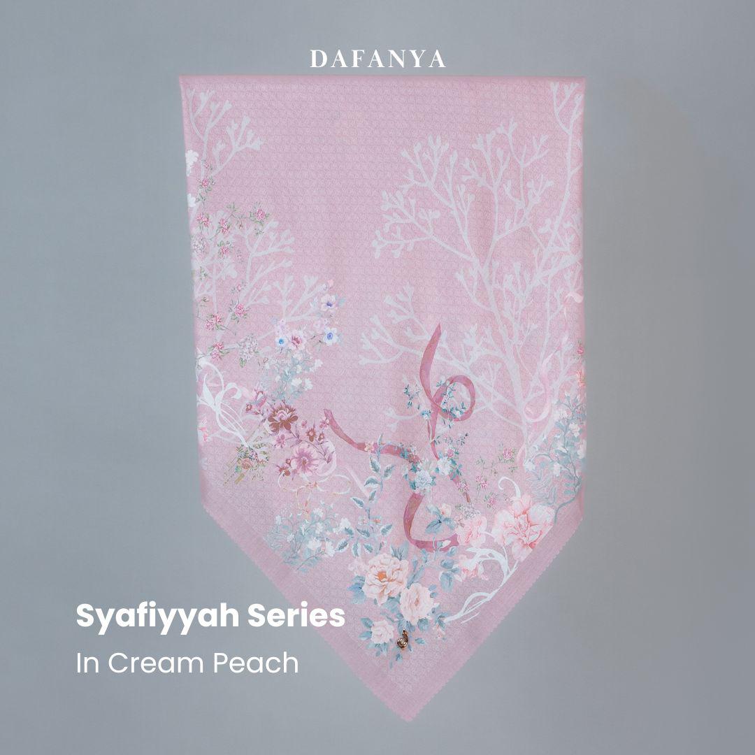 𝐃𝐀𝐅𝐀𝐍𝐘𝐀 - Syari Syafiyyah Series Jilbab Motif Floral Kerudung Segi Empat Hijab Scarf bahan Voal Laser Cut