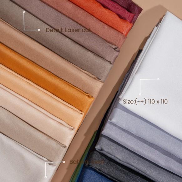 [PAKET USAHA - isi 30 Pcs] 𝐃𝐀𝐅𝐀𝐍𝐘𝐀 - Glamour Series Jilbab Motif Polos Kerudung Segi Empat Hijab Scarf bahan Voal Laser Cut