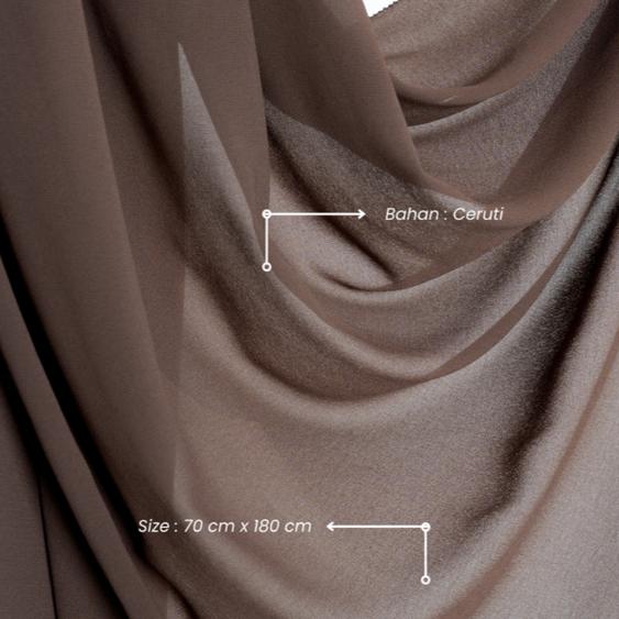 𝐃𝐀𝐅𝐀𝐍𝐘𝐀 - Yasmin Series Pashimina Jilbab Polos Kerudung Hijab Scarf bahan Ceruti Eyelash