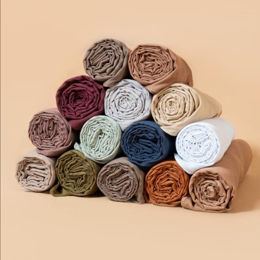 [PAKET USAHA - isi 60 Pcs] 𝐃𝐀𝐅𝐀𝐍𝐘𝐀 - Maserati Series Jilbab Motif Polos Kerudung Segi Empat Hijab Scarf bahan Voal Jahit Tepi
