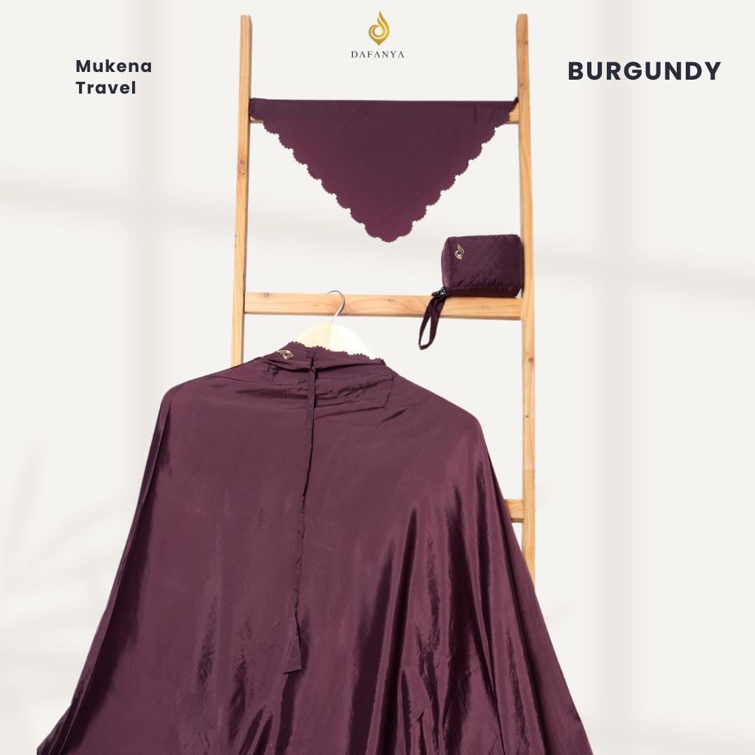 [ GRATIS JILBAB ] 𝐃𝐀𝐅𝐀𝐍𝐘𝐀 - Mukena 3 in 1 Traveling Prayer Set Mini Pouch Terlembut Parasut Korea Tepi Lasercut