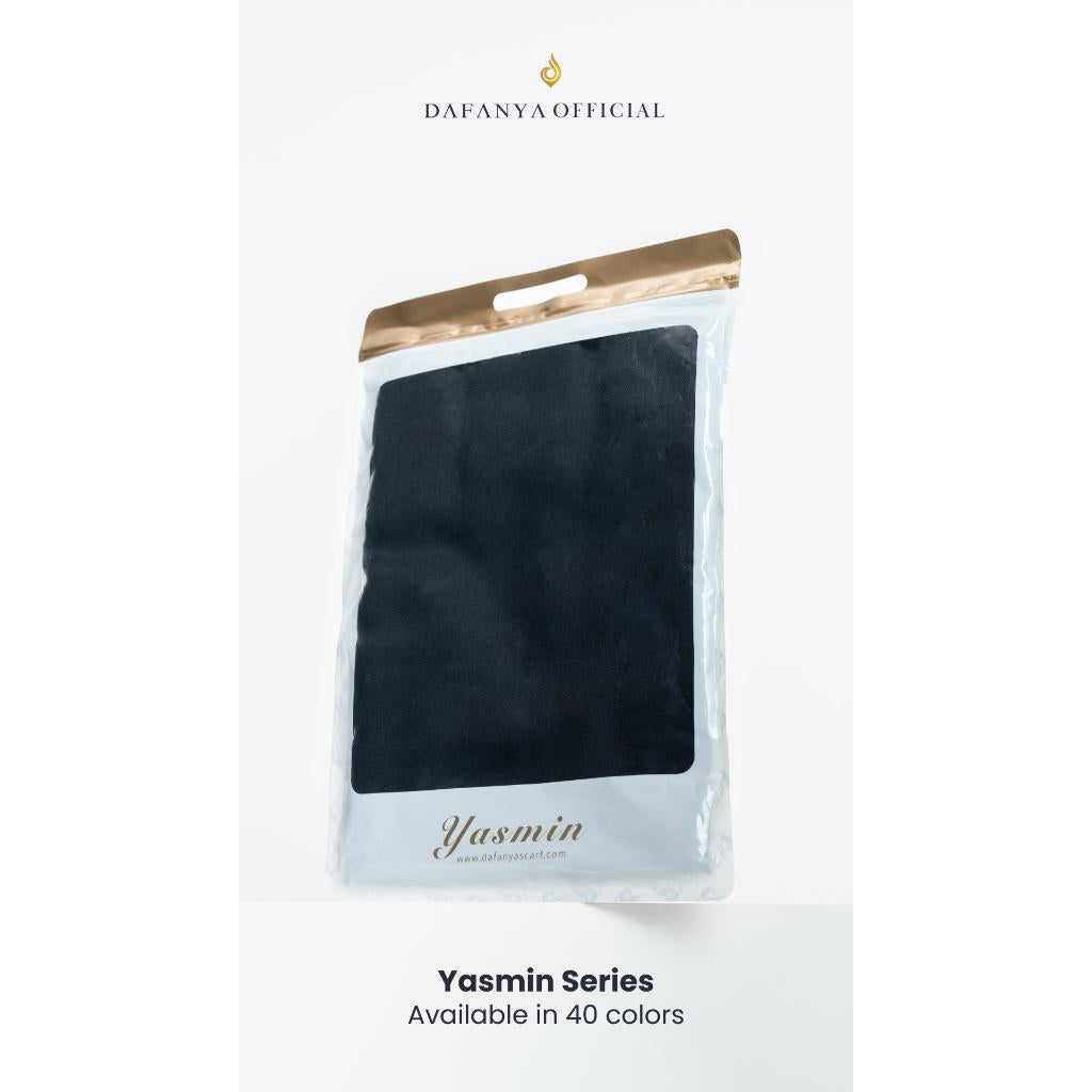 𝐃𝐀𝐅𝐀𝐍𝐘𝐀 - Yasmin Series Pashimina Jilbab Polos Kerudung Hijab Scarf bahan Ceruti Eyelash