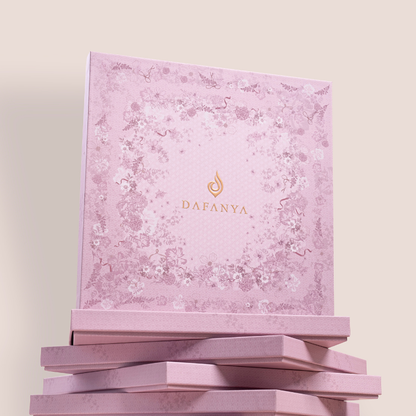 [BOX SAJA] DAFANYA - Exclusive Hard BOX KHAFIYA Motif Bunga Kotak