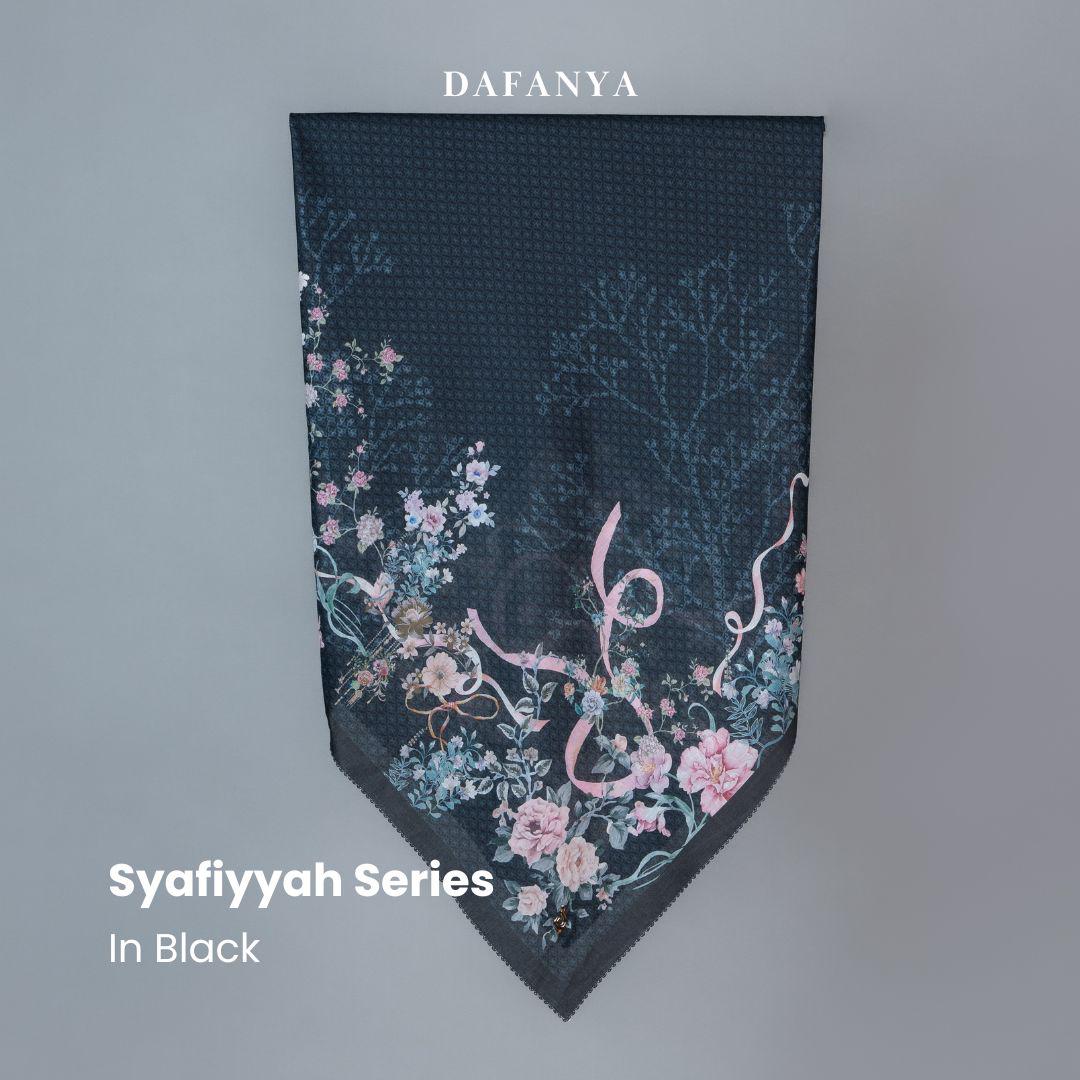 𝐃𝐀𝐅𝐀𝐍𝐘𝐀 - Syari Syafiyyah Series Jilbab Motif Floral Kerudung Segi Empat Hijab Scarf bahan Voal Laser Cut