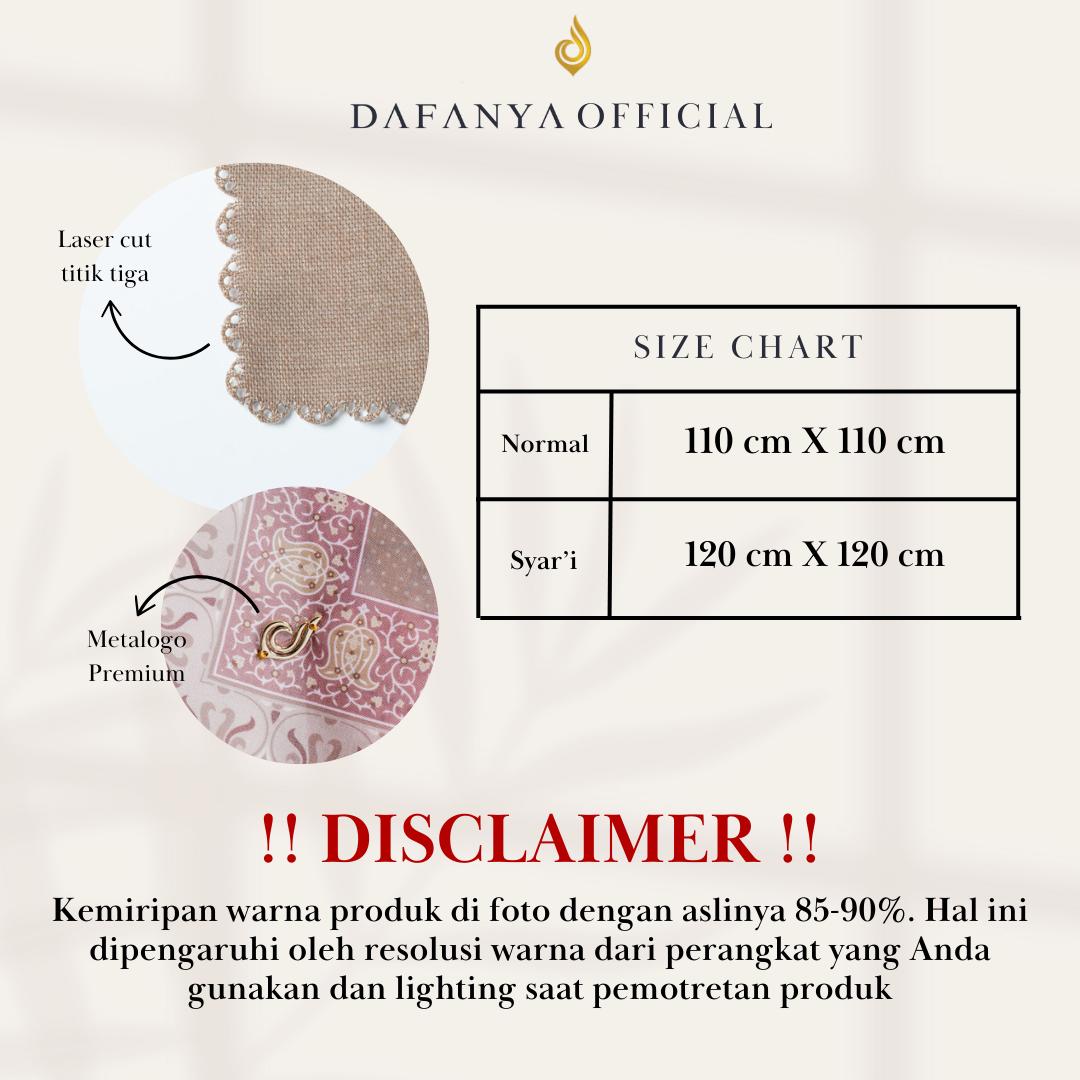 𝐃𝐀𝐅𝐀𝐍𝐘𝐀 - Lavanya Series Jilbab Motif Floral Kerudung Segi Empat Hijab Scarf bahan Voal Laser Cut