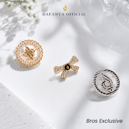 DAFANYA - Bros Brooch Hijab Exclusive Premium