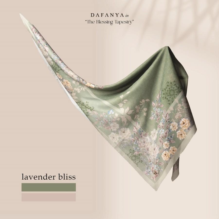 𝐃𝐀𝐅𝐀𝐍𝐘𝐀 - Syari Indira Series Jilbab Motif Floral Kerudung Segi Empat Hijab Scarf bahan Voal Laser Cut