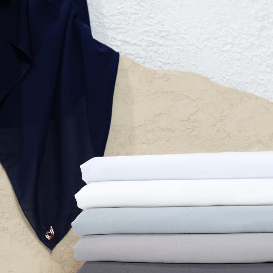 𝐃𝐀𝐅𝐀𝐍𝐘𝐀 - Yasmin Series Pashimina Jilbab Polos Kerudung Hijab Scarf bahan Ceruti Eyelash