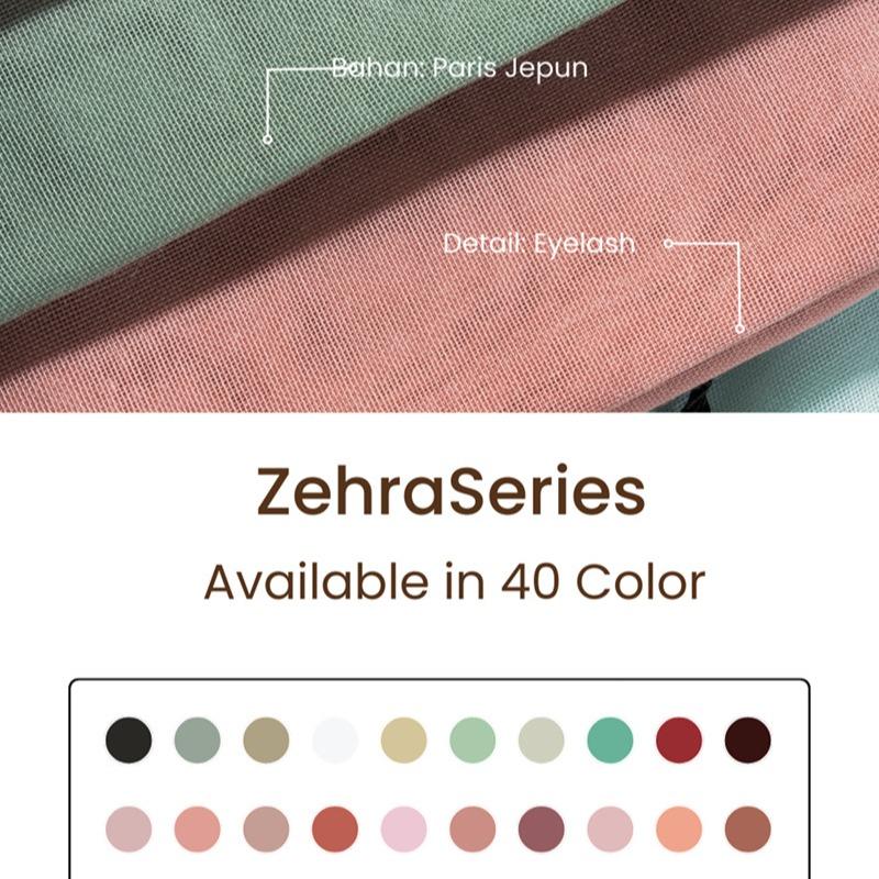 [PAKET USAHA - isi 40 Pcs]  - Zehra Series Jilbab Motif Polos Kerudung Segi Empat Hijab Scarf bahan Voal Laser Cut