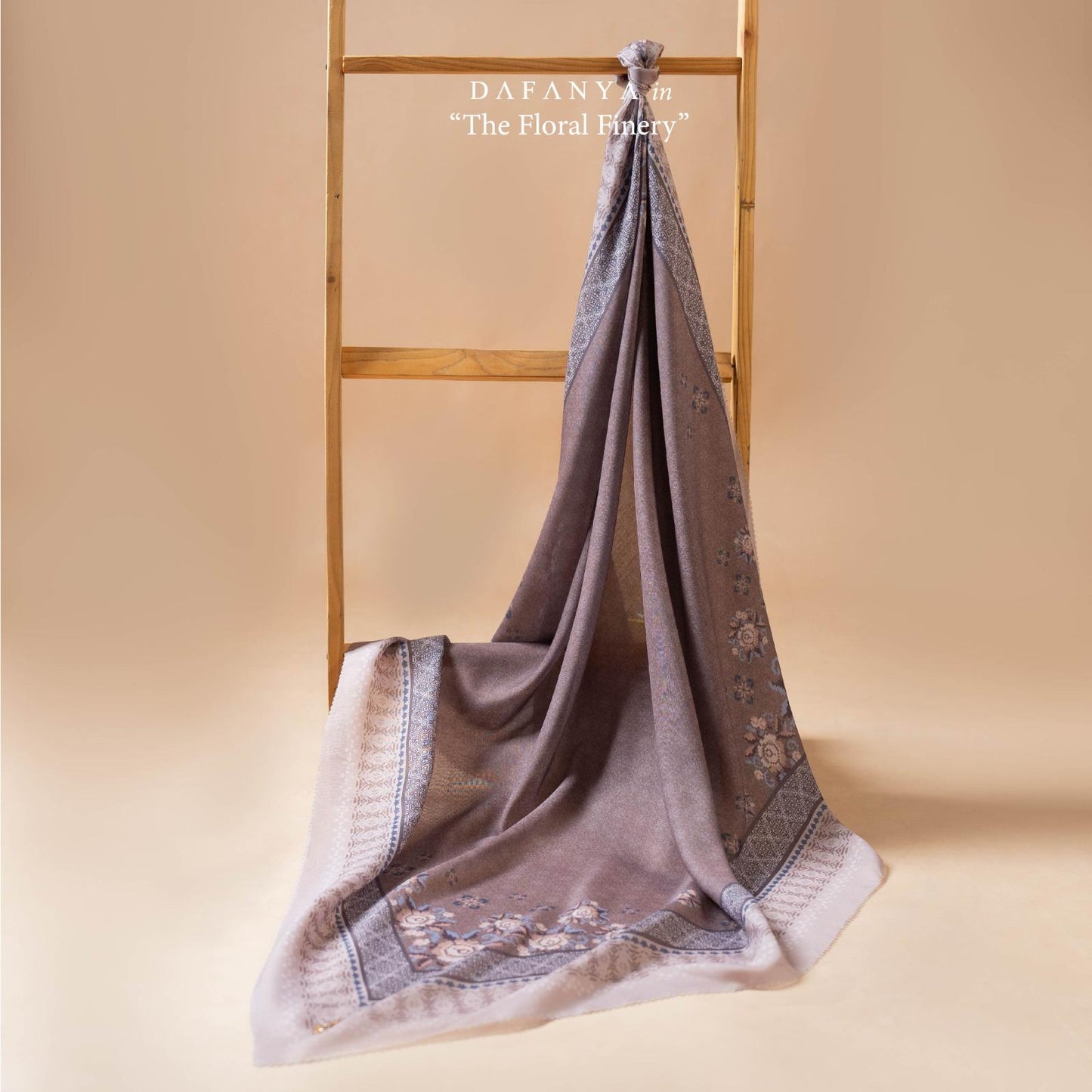 𝐃𝐀𝐅𝐀𝐍𝐘𝐀 - Syari 130x130 Pixart Series Jilbab Motif Floral Kerudung Segi Empat Hijab Scarf bahan Voal Laser Cut
