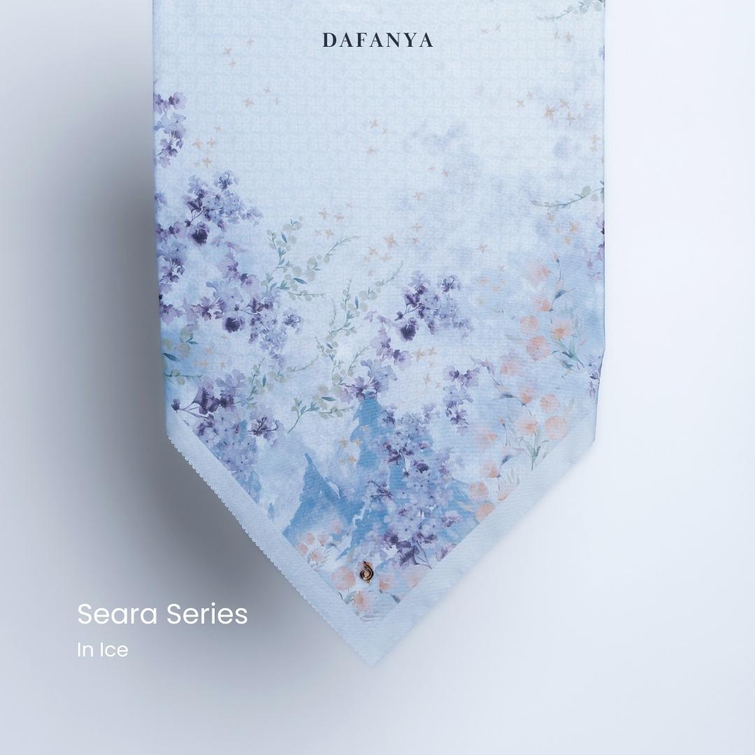 𝐃𝐀𝐅𝐀𝐍𝐘𝐀 - Seara Series Jilbab Motif Floral Kerudung Segi Empat Hijab Scarf bahan Voal Laser Cut