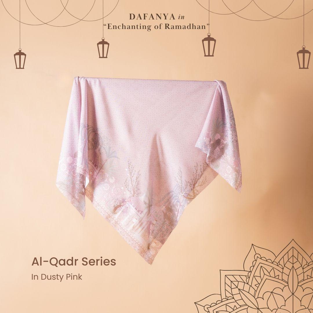 𝐃𝐀𝐅𝐀𝐍𝐘𝐀 - Al-Qadr Series Jilbab Motif Floral Kerudung Segi Empat Hijab Scarf bahan Voal Laser Cut
