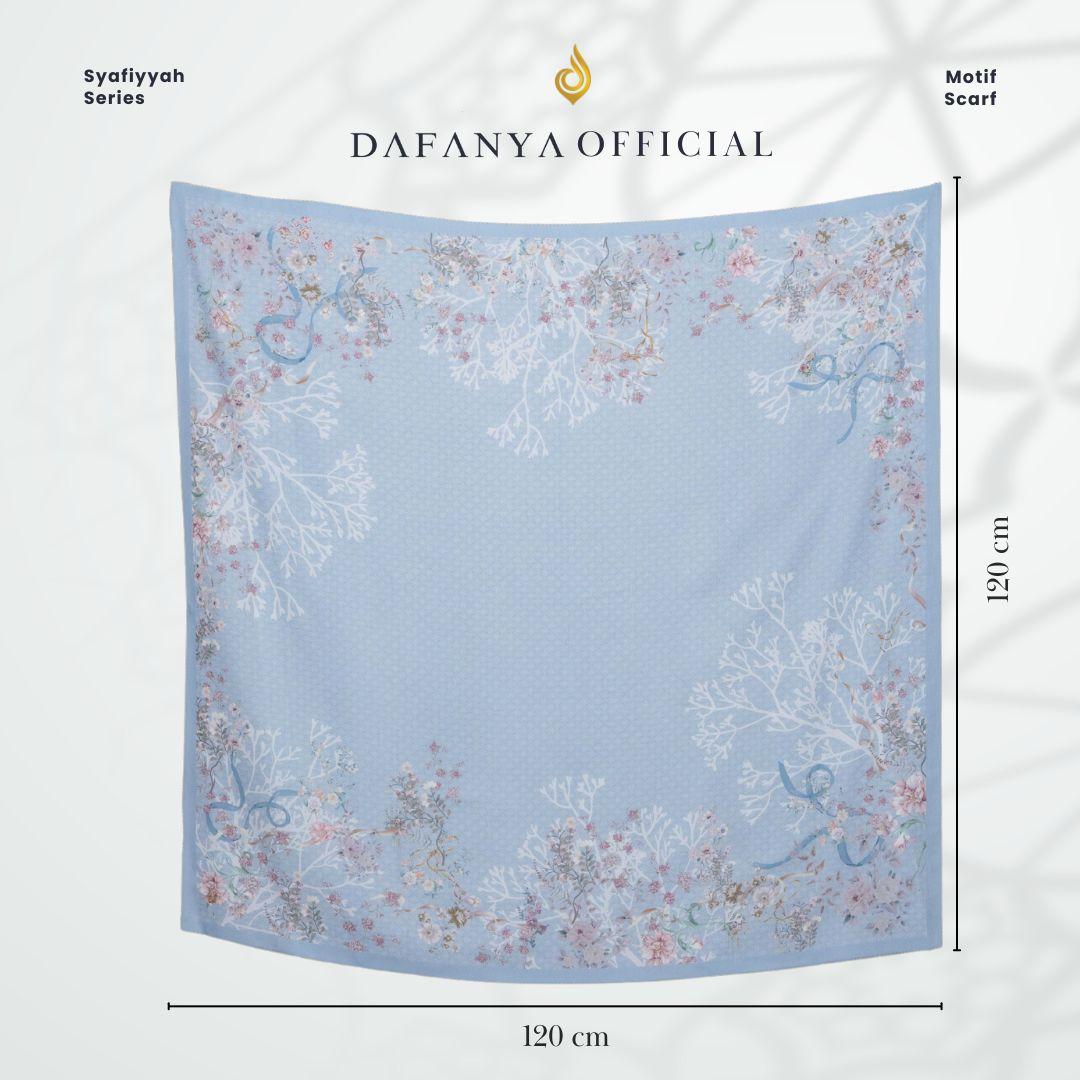 𝐃𝐀𝐅𝐀𝐍𝐘𝐀 - Syari Syafiyyah Series Jilbab Motif Floral Kerudung Segi Empat Hijab Scarf bahan Voal Laser Cut