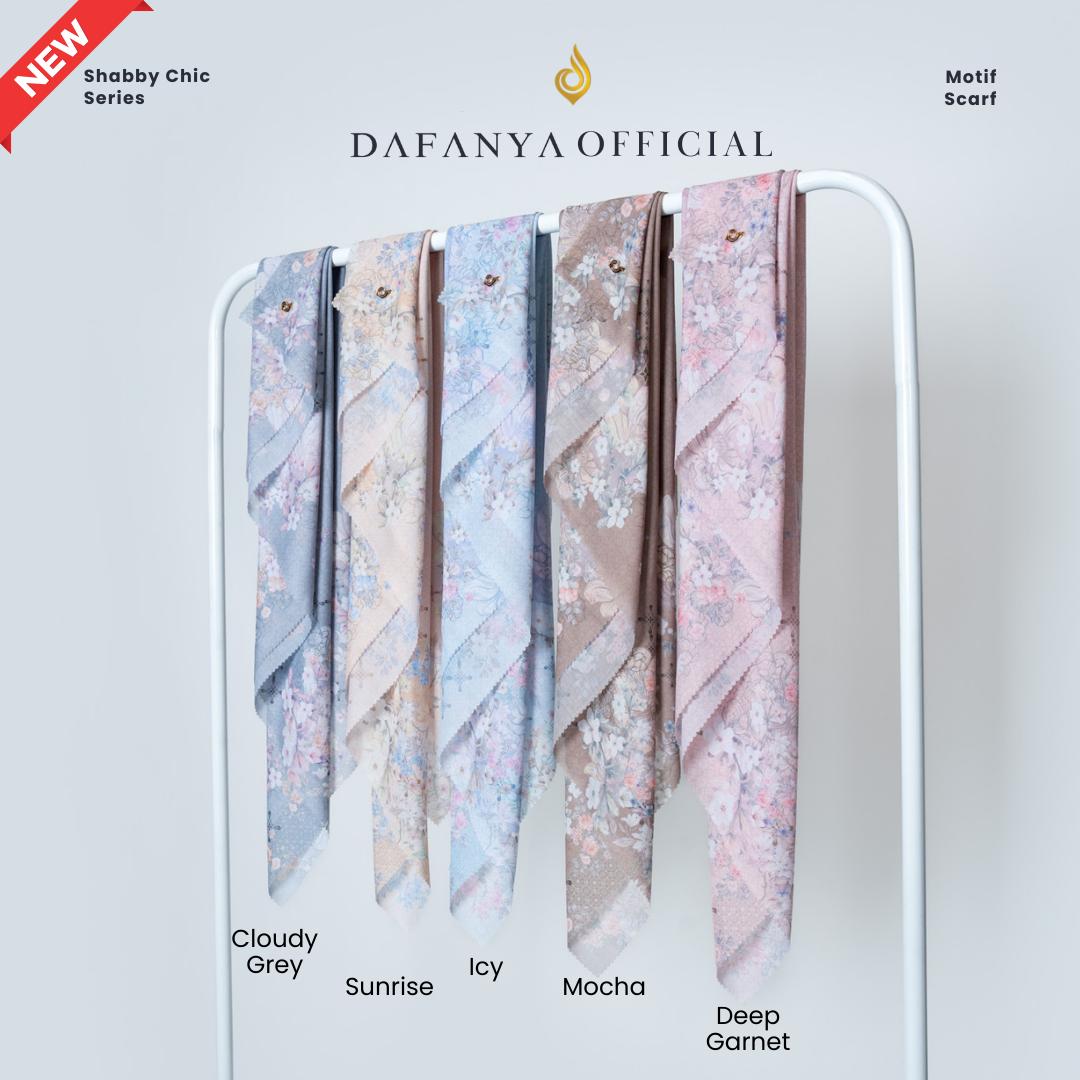 𝐃𝐀𝐅𝐀𝐍𝐘𝐀 - Shabby Chic Series Jilbab Motif Underwater Kerudung Segi Empat Hijab Scarf bahan Voal Laser Cut