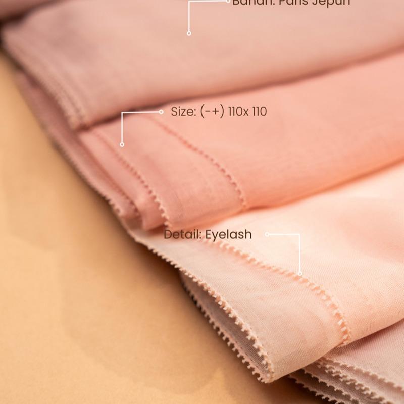 [PAKET USAHA - isi 40 Pcs]  - Zehra Series Jilbab Motif Polos Kerudung Segi Empat Hijab Scarf bahan Voal Laser Cut