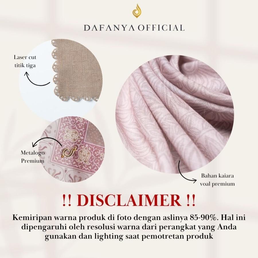 [Bundle 10 Pcs] 𝐃𝐀𝐅𝐀𝐍𝐘𝐀 - Nimra Series Jilbab Motif Floral Kerudung Segi Empat Hijab Scarf bahan Voal Laser Cut